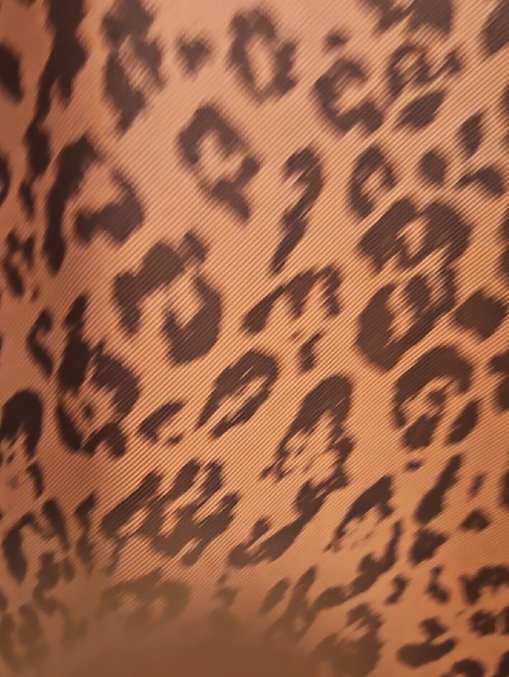 Ruffled V-Neck Leopard Print Blouse - Rust - Picture 4 of 6